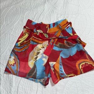 Colorful Women's Patterned Shorts